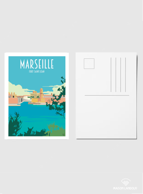 Lot 10 cartes postales Marseille