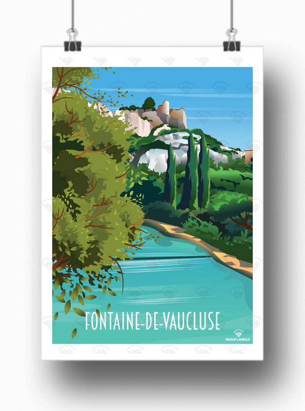 Affiche Fontaine-de-Vaucluse