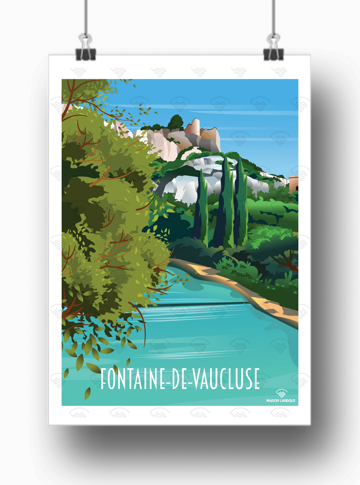 Affiche Fontaine-de-Vaucluse