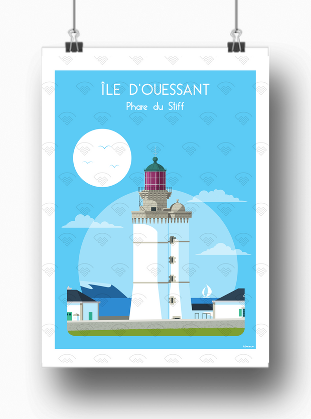 Ile d'Ouessant - Phare du Stiff par Raphaël Delerue