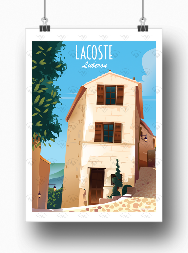 Affiche Lacoste Luberon