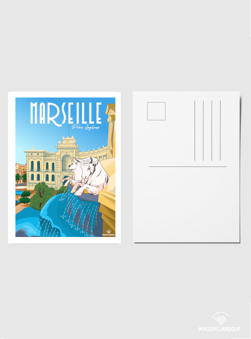 Carte postale Marseille - Longchamp