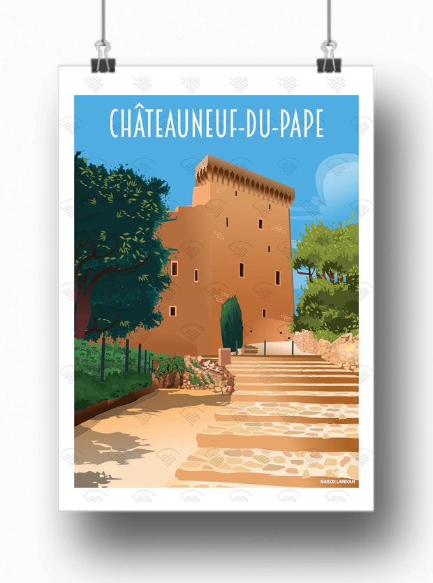 Affiche Châteauneuf-du-pape