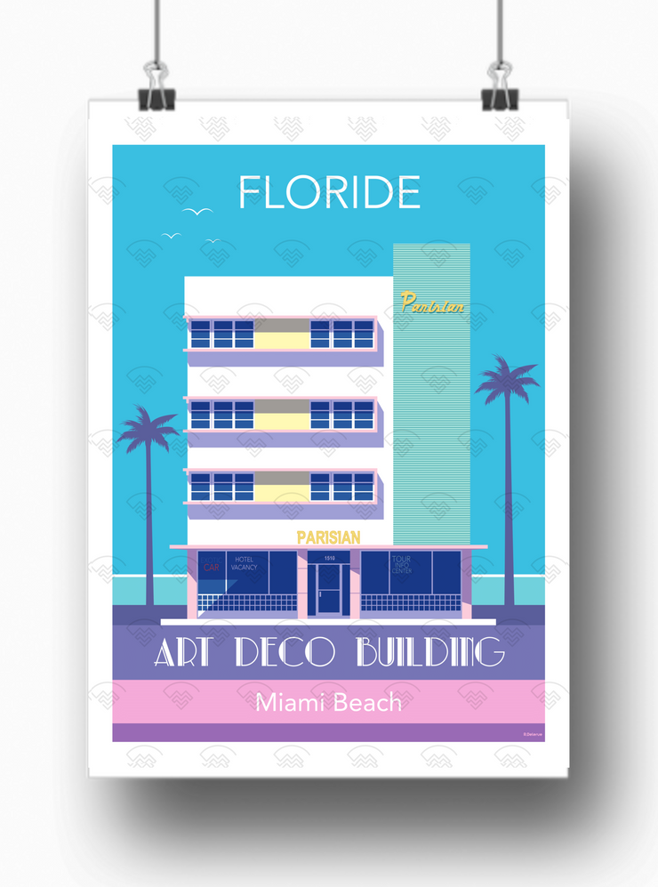 Affiche Miami - Hotel Parisian de Raphael Delerue