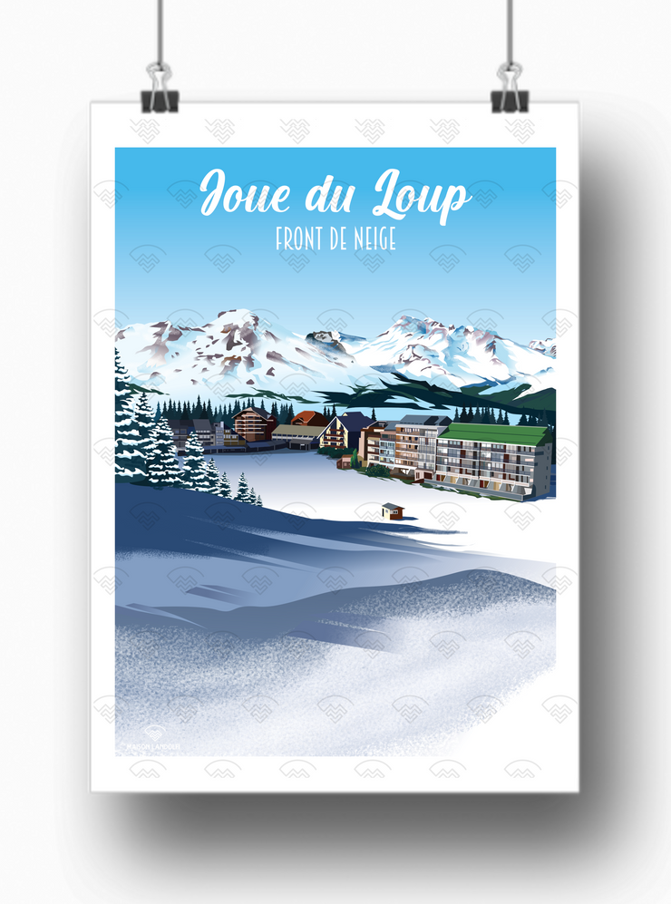 Affiche La Joue du Loup - Front de neige