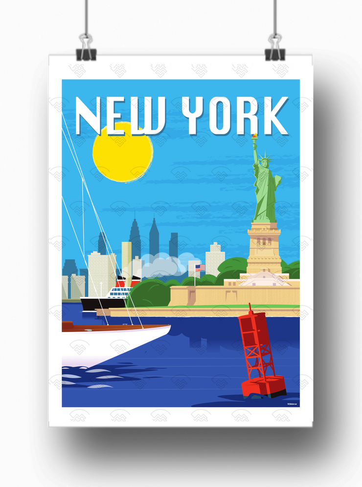 Affiche New-York par Raphael Delerue