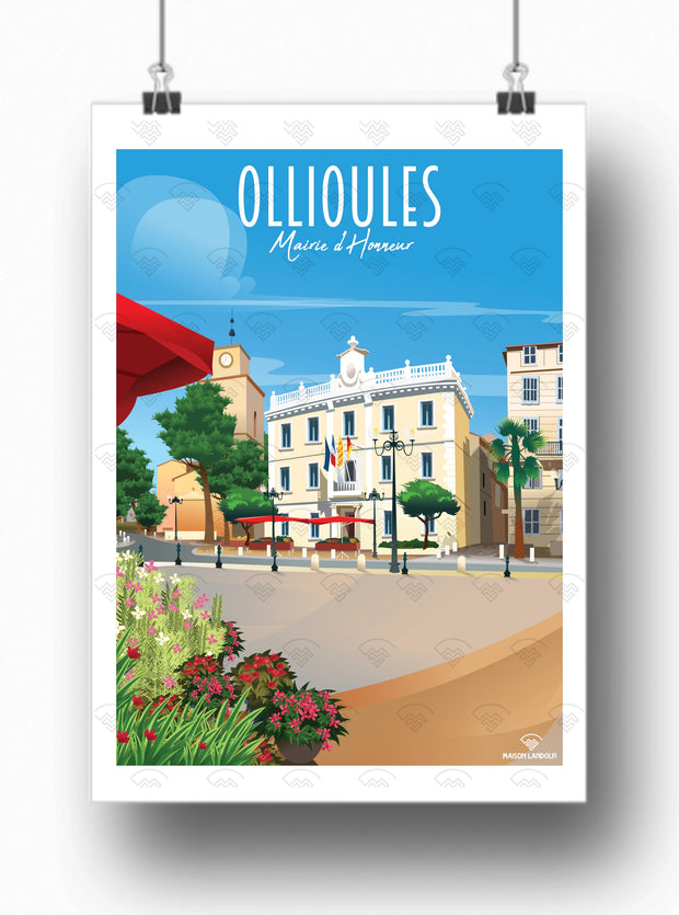 Affiche Ollioules - Mairie d'Honneur