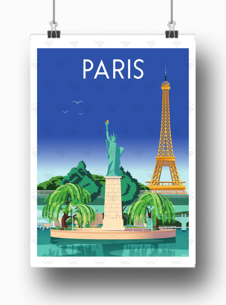 Affiche Paris - Liberté par Raphael Delerue