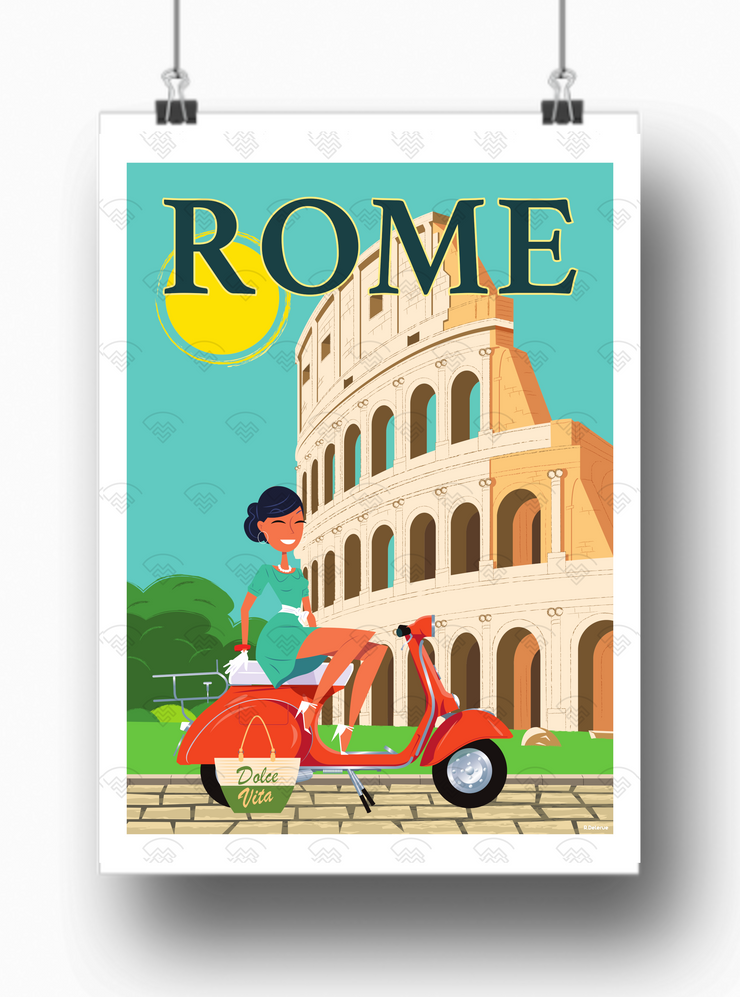 Affiche Rome par Raphael Delerue