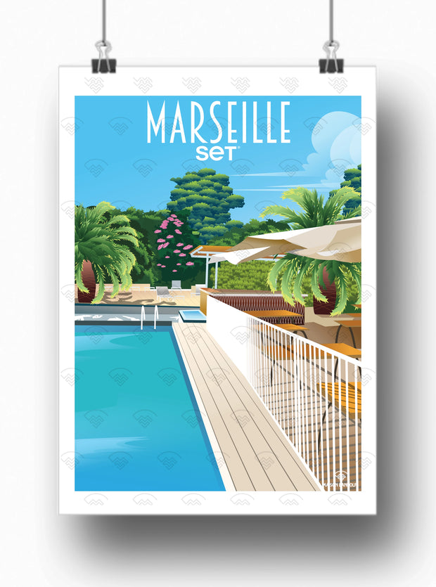 Affiche Marseille x Collaboration SET Marseille