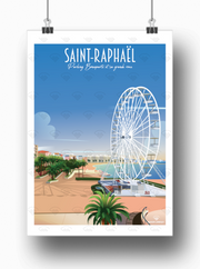 Affiche Saint-Raphaël - Grande roue