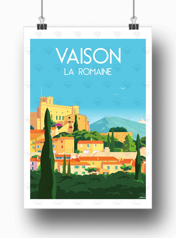 Affiche Vaison-La-Romaine par Raphael Delerue