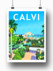 Affiche Corse - Calvi de jour par Christophe Williart