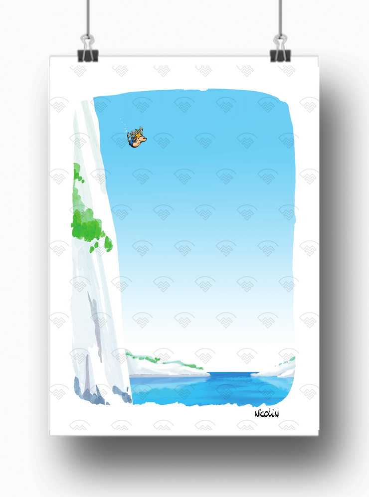 Affiche Le Plongeon par Nicolin