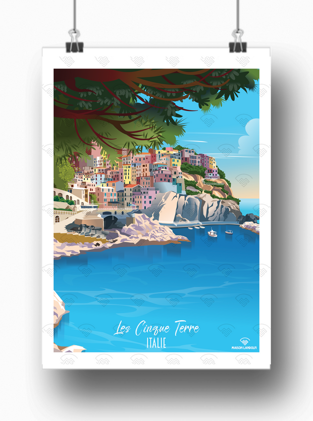 Affiche Les Cinque Terre