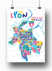 Affiche Lyon par Sté