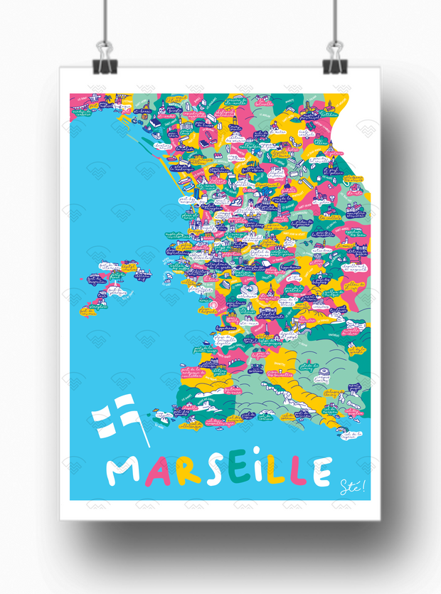 Affiche Marseille par Sté !