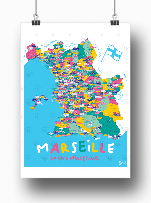 Affiche Marseille par Sté !