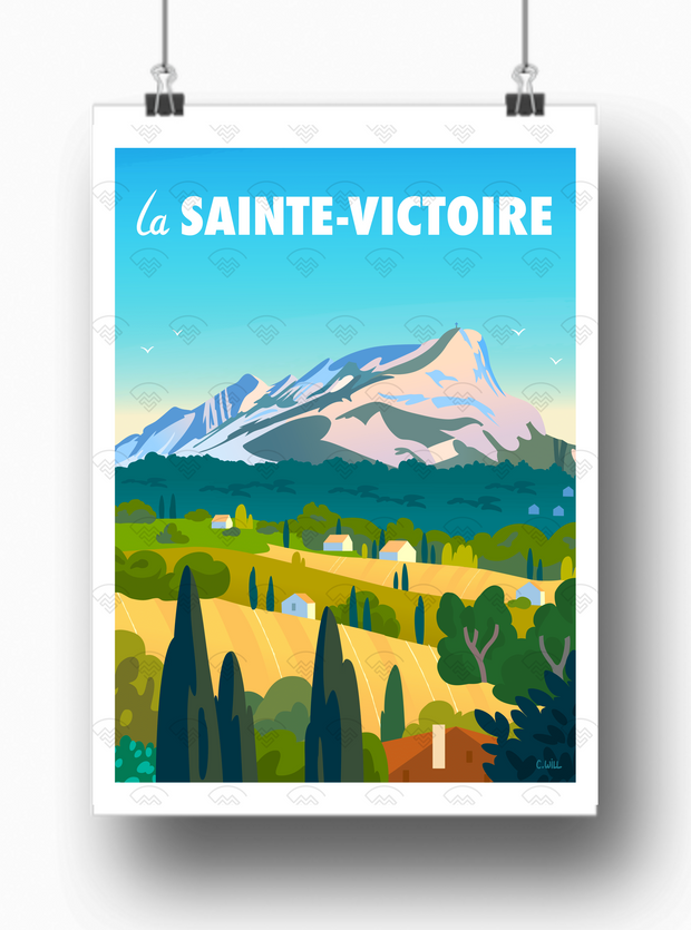 Affiche La Sainte-Victoire par Christophe Williart