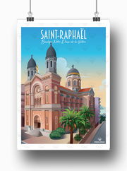 Affiche Saint-Raphaël - Église bleue