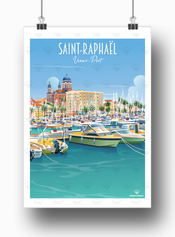 Affiche Saint-Raphaël - Vieux Port