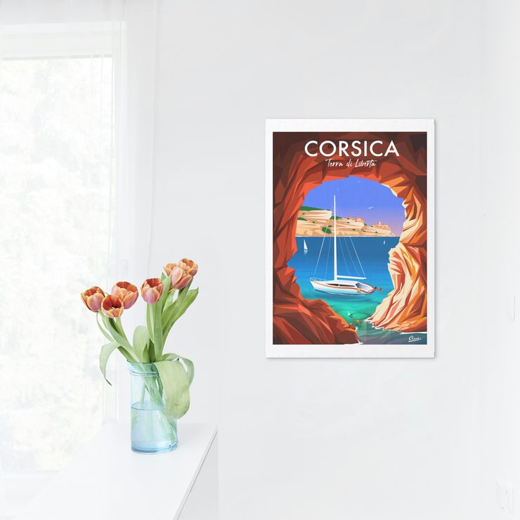 Affiche Corse - Terra di Liberta par Damien Clavé / Edition Limitée