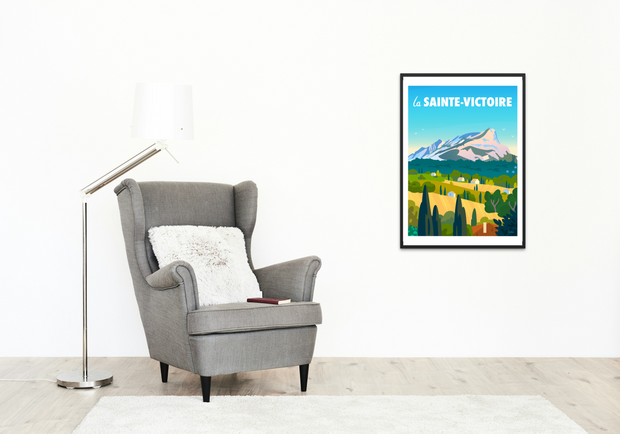 Affiche La Sainte-Victoire par Christophe Williart