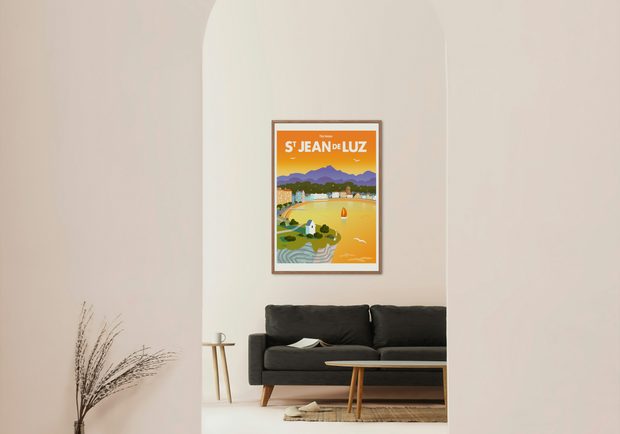 Affiche Saint-Jean-de-Luz par Christophe Williart