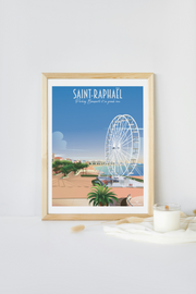 Affiche Saint-Raphaël - Grande roue