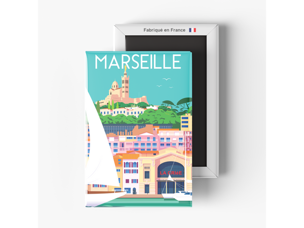 Magnet Marseille - Le vieux port de Raphael Delerue