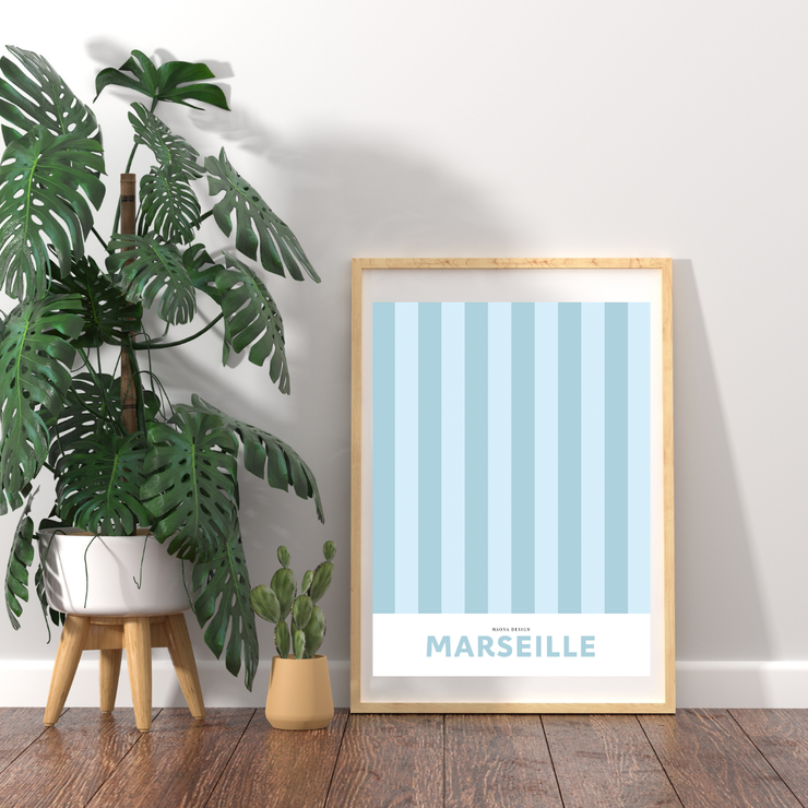 Affiche Marseille par Maona Design