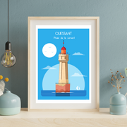 Affiche Ouessant - Phare de la Jument par Raphaël Delerue