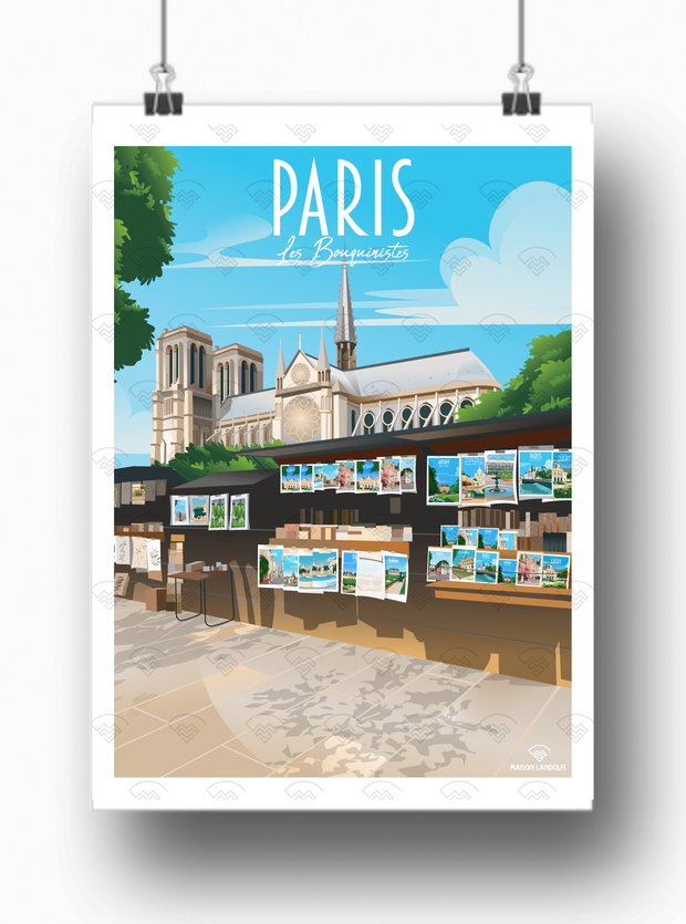 Affiche Paris - Les Bouquinistes