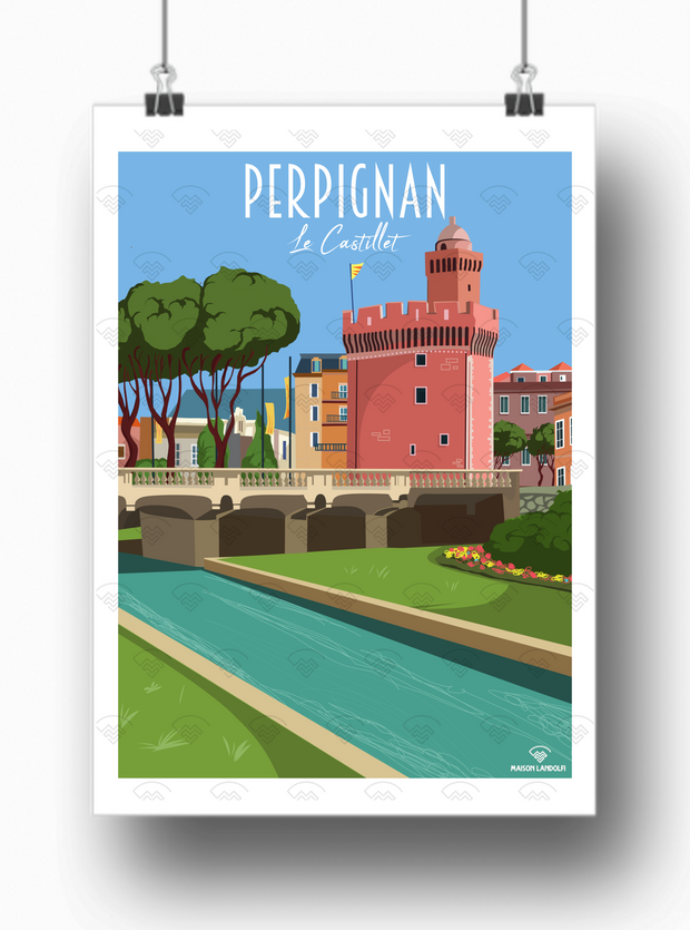 Affiche Perpignan - Le Castillet