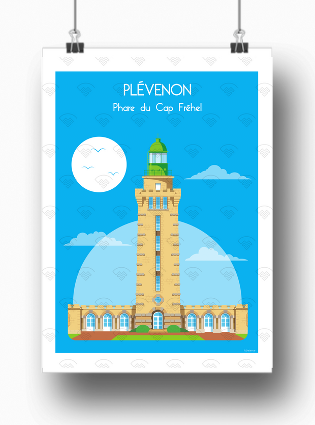 Affiche Plévenon - Phare du Cap Fréhel par Raphaël Delerue