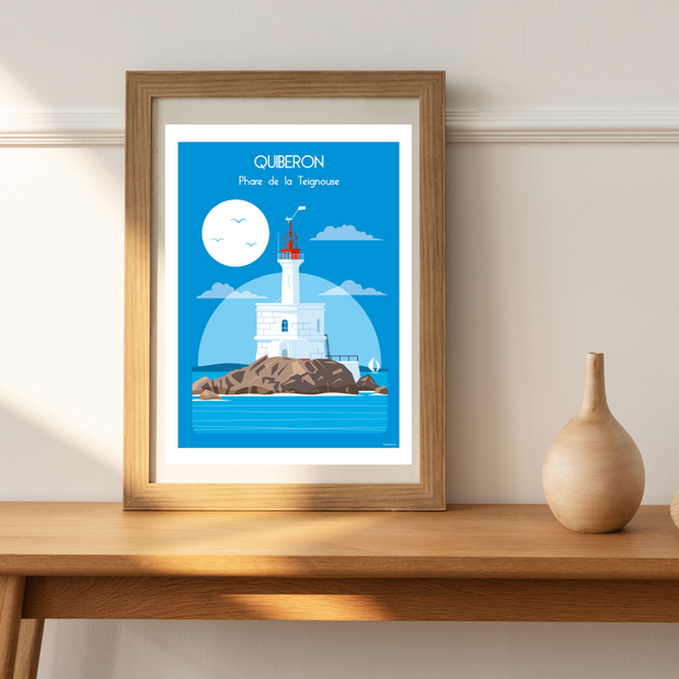 Affiche Quiberon - Phare de la Teignouse par Raphaël Delerue