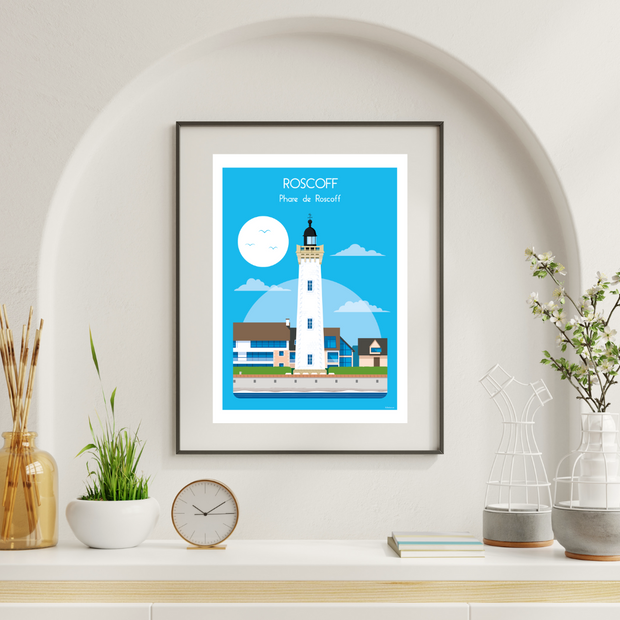 Affiche Roscoff - Phare de Roscoff par Raphaël Delerue