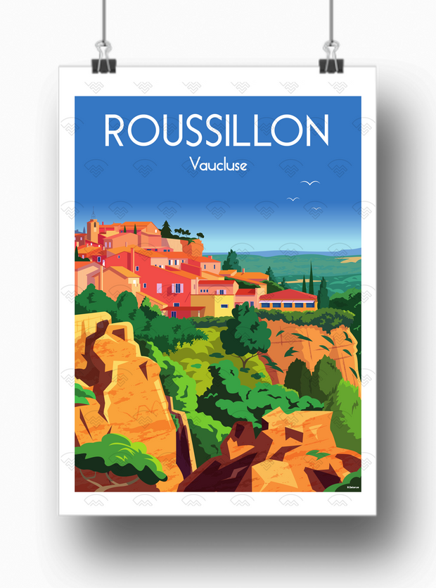 Affiche Roussillon Vaucluse