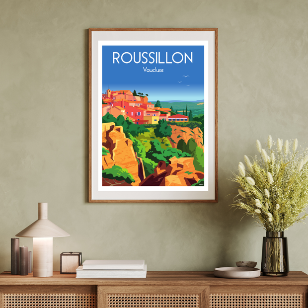 Affiche Roussillon Vaucluse