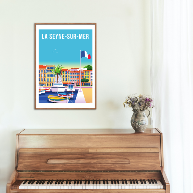 Affiche La Seyne-sur-Mer par Raphael Delerue