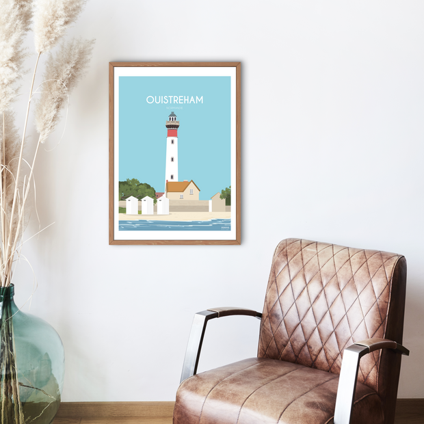 Affiche Normandie - Ouistreham  par Maona Design