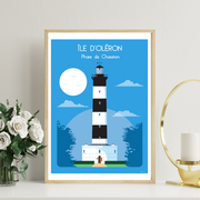 Affiche Ile D'Oléron - Phare de Chassiron par Raphaël Delerue