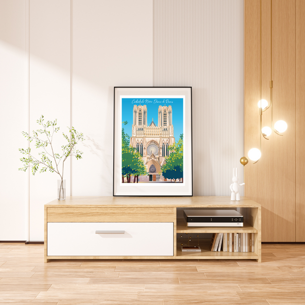 Affiche Reims - Cathédrale de Notre Dame de Reims