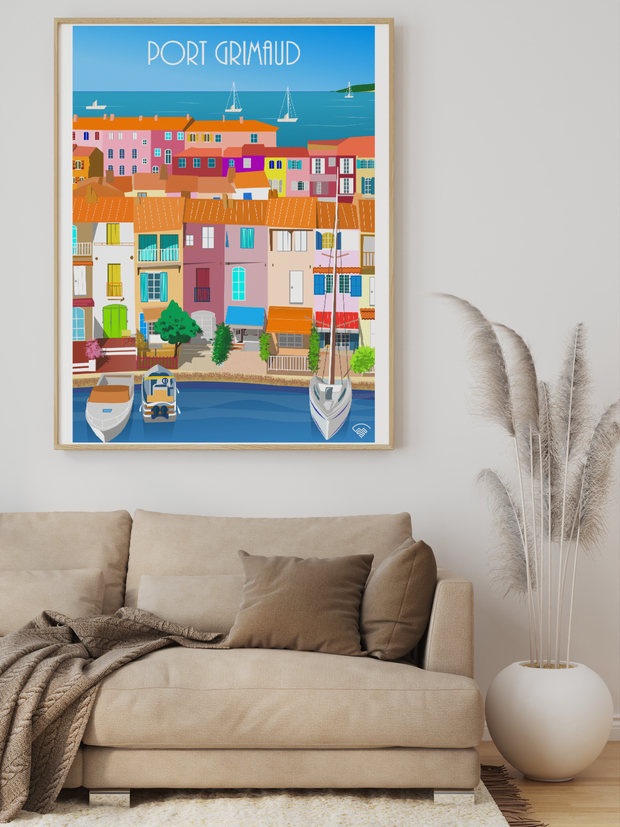 Affiche Port-Grimaud