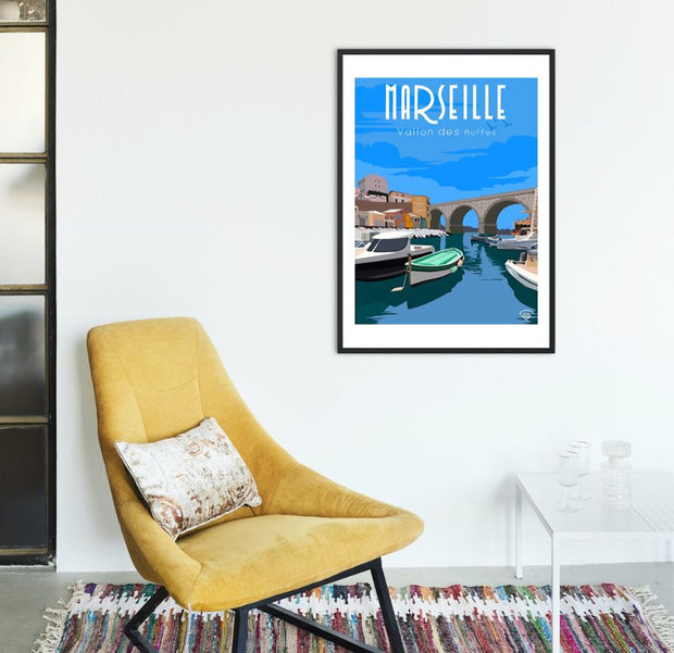 Affiche Marseille - Vallon des Auffes