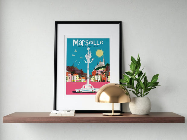 Affiche Marseille - Castellane par Gary Godel